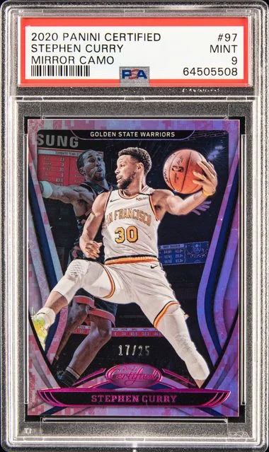 2020 Panini Certified Stephen Curry Mirror Camo #97 card image