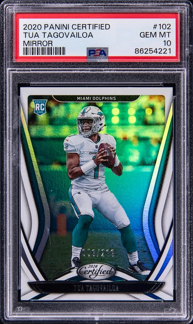 2020 Panini Certified Tua Tagovailoa Mirror #102 card image