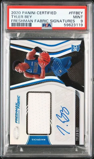 2020 Panini Certified Tyler Bey Freshman Fabric Signatures #FFBEY card image
