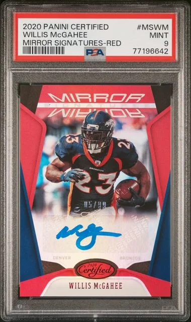 2020 Panini Certified Willis Mcgahee Mirror Signatures #MSWM card image