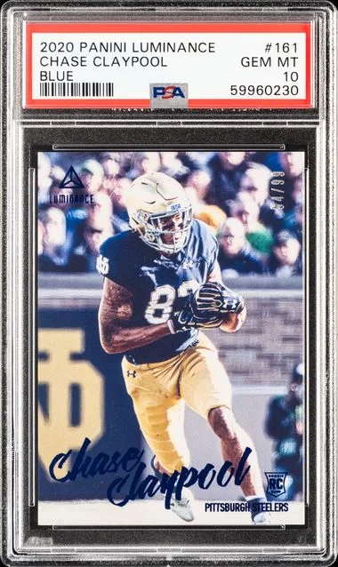 2020 Panini Chase Claypool Luminance Blue #161 card image