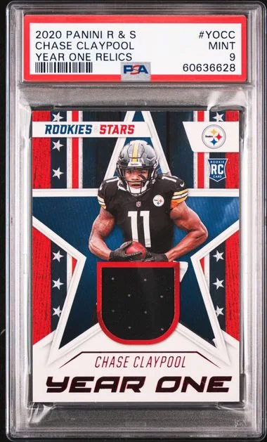 2020 Panini Chase Claypool Rookies & Stars Year One Relics #YOCC card image