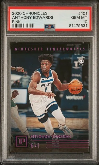 2020 Panini Chronicles Anthony Edwards Pink #101 card image