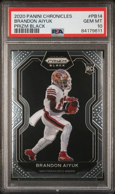 2020 Panini Chronicles Brandon Aiyuk Prizm Black #PB14 card image