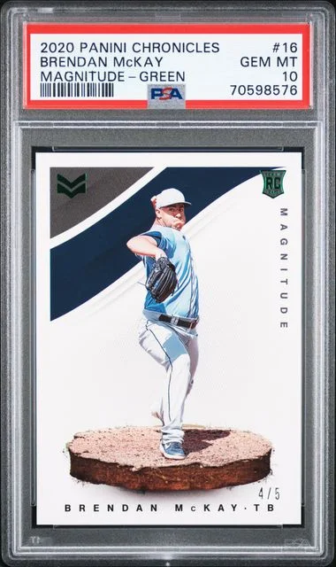 2020 Panini Chronicles Brendan McKay Magnitude Green #16 card image