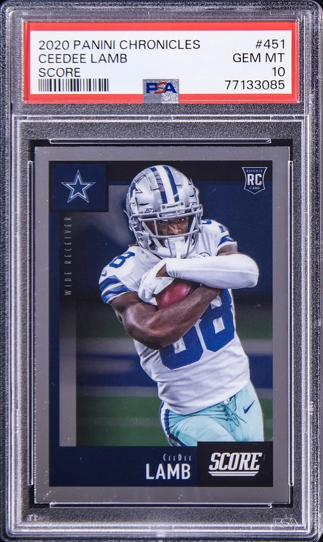 2020 Panini Chronicles CeeDee Lamb Score #451 card image