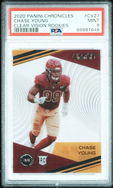 2020 Panini Chronicles Chase Young Clear Vision Rookies #Cv27 card image