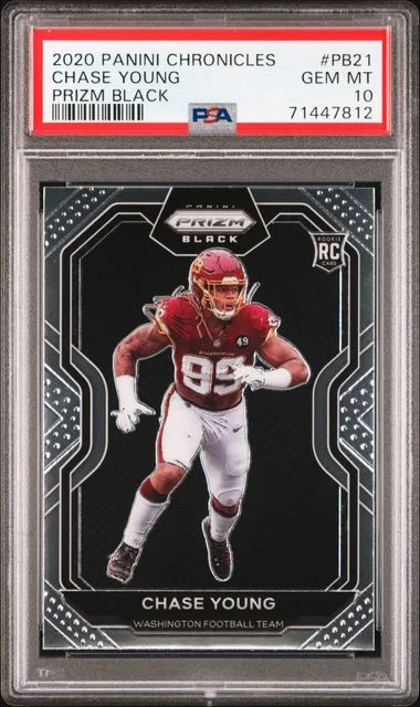 2020 Panini Chronicles Chase Young Prizm Black #Pb21 card image