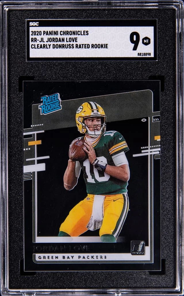 2020 Panini Chronicles Clearly Donruss Rated #RR-JL: Jordan Love #no-number card image