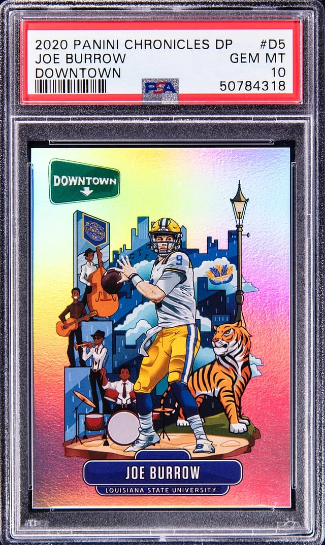 2020 Panini Chronicles Draft Picks Joe Burrow Downtown #D5 card image