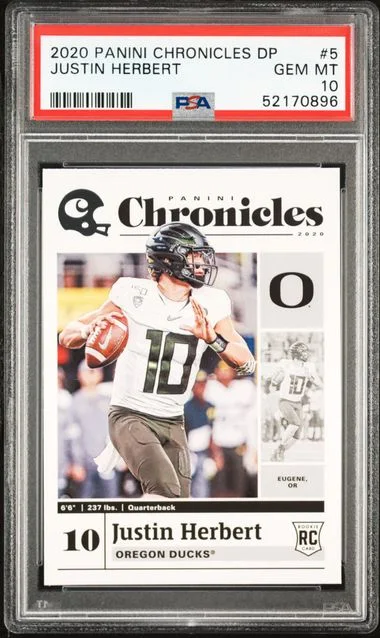 2020 Panini Chronicles Draft Picks Justin Herbert #5 card image