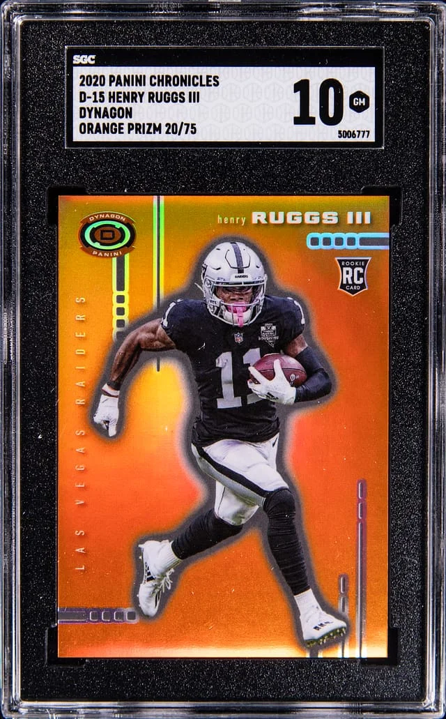 2020 Panini Chronicles Henry Ruggs III Dynagon Orange Prizm #D-15 card image