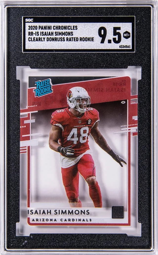 2020 Panini Chronicles Isaiah Simmons Clearly Donruss Rated #RR-IS card image