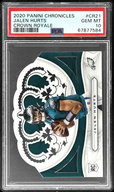2020 Panini Chronicles Jalen Hurts Crown Royale #CR-21 card image