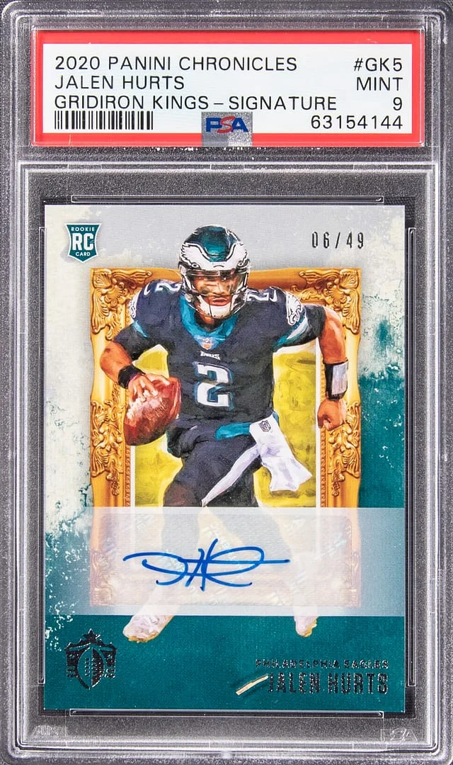 2020 Panini Chronicles Jalen Hurts Gridiron Kings #GK-5 card image