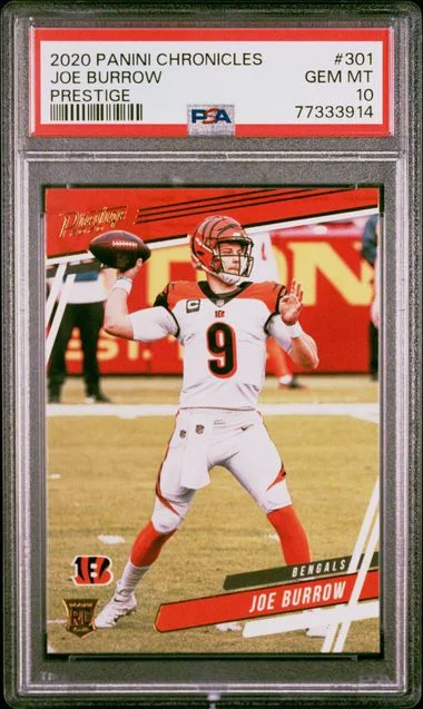 2020 Panini Chronicles Joe Burrow Prestige #301 card image