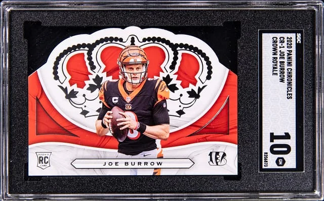 2020 Panini Chronicles Joe Burrow Crown Royale #CR-1 card image