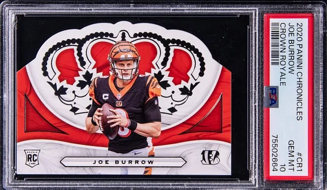 2020 Panini Chronicles Joe Burrow Crown Royale #CR1 card image