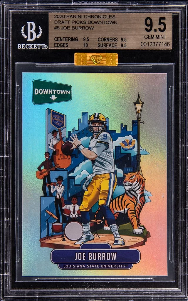 2020 Panini Chronicles Joe Burrow Downtown #D5 card image