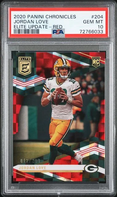 2020 Panini Chronicles Jordan Love Elite Update Red #204 card image