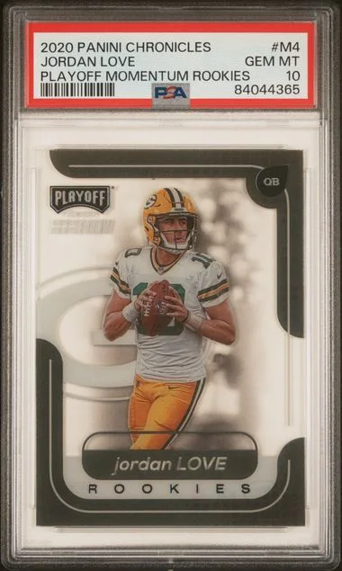 2020 Panini Chronicles Jordan Love Playoff Momentum Rookies #M4 card image