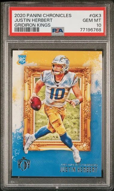 2020 Panini Chronicles Justin Herbert Gridiron Kings #GK3 card image