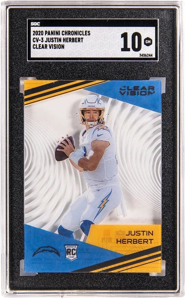 2020 Panini Chronicles Justin Herbet Clear Vision #CV-3 card image