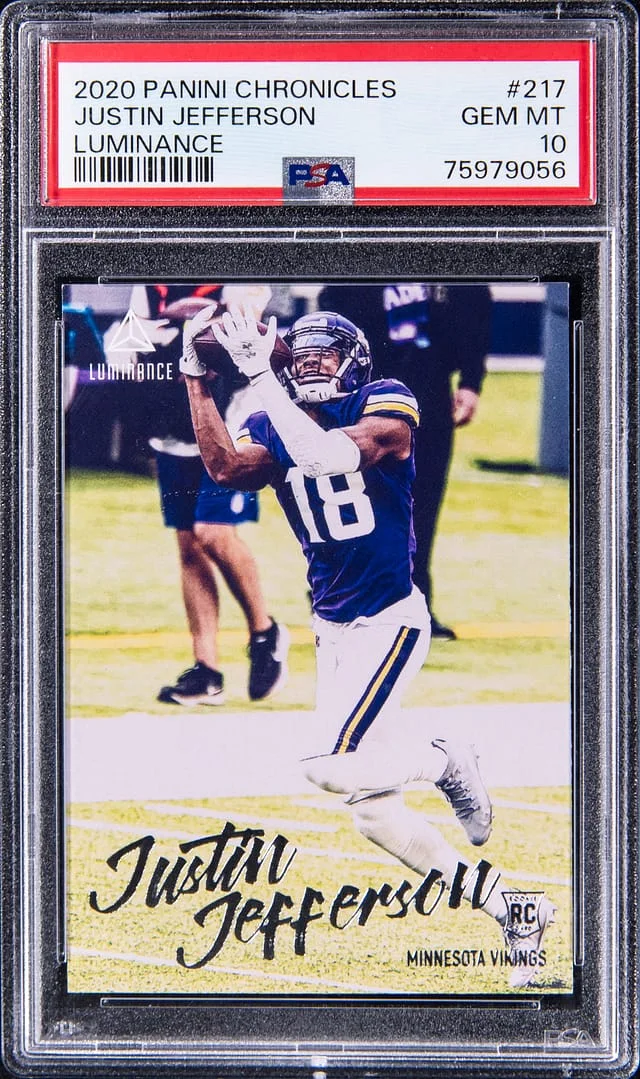 2020 Panini Chronicles Justin Jefferson Luminance #217 card image