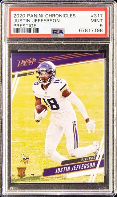 2020 Panini Chronicles Justin Jefferson Prestige #317 card image