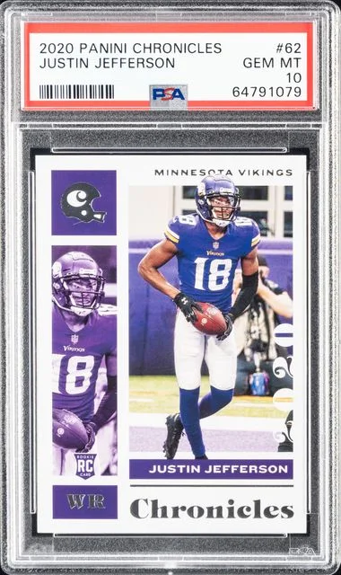 2020 Panini Chronicles Justin Jefferson #62 card image