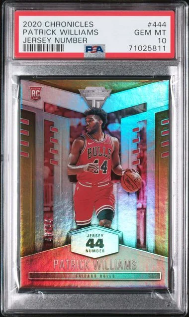 2020 Panini Chronicles Patrick Williams Jersey Number #444 card image