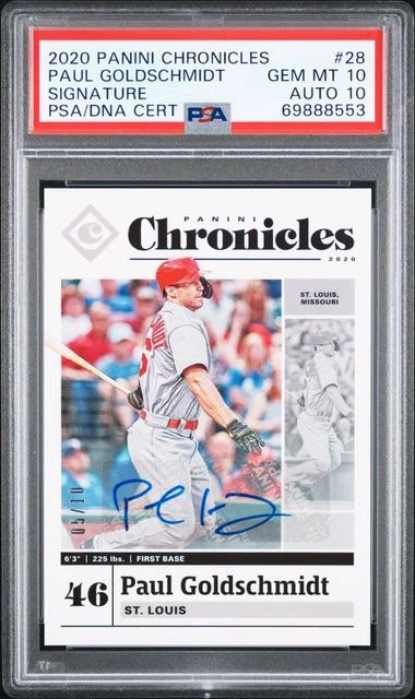 2020 Panini Chronicles Paul Goldschmidt Signature #28 card image