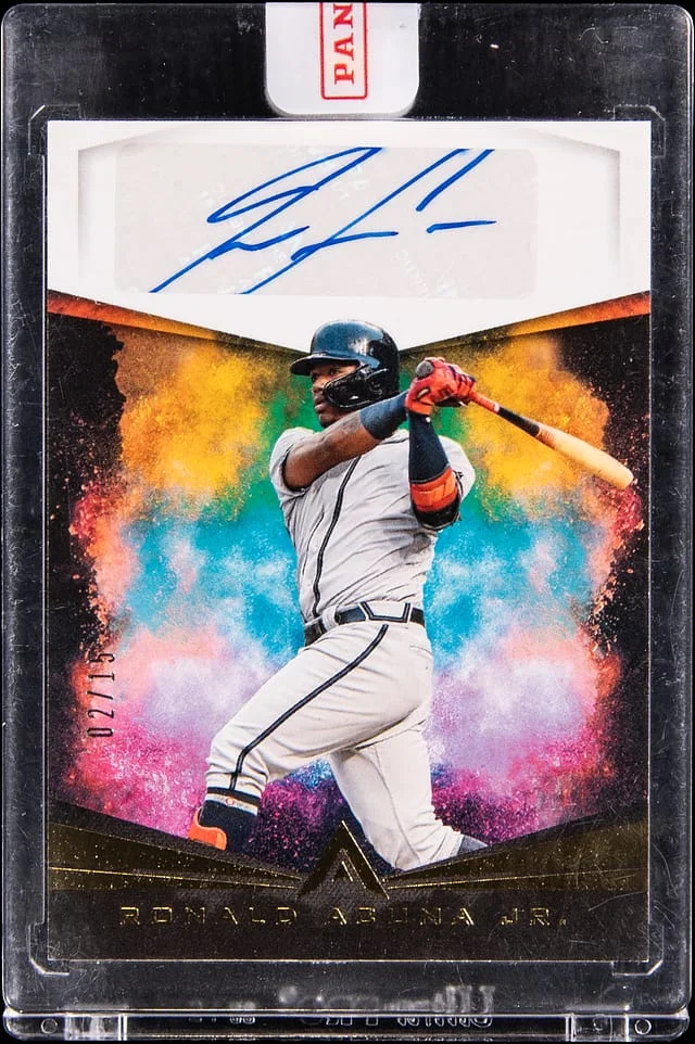 2020 Panini Chronicles Ronald Acuna Jr. Ascension Autograph #AA-RA card image
