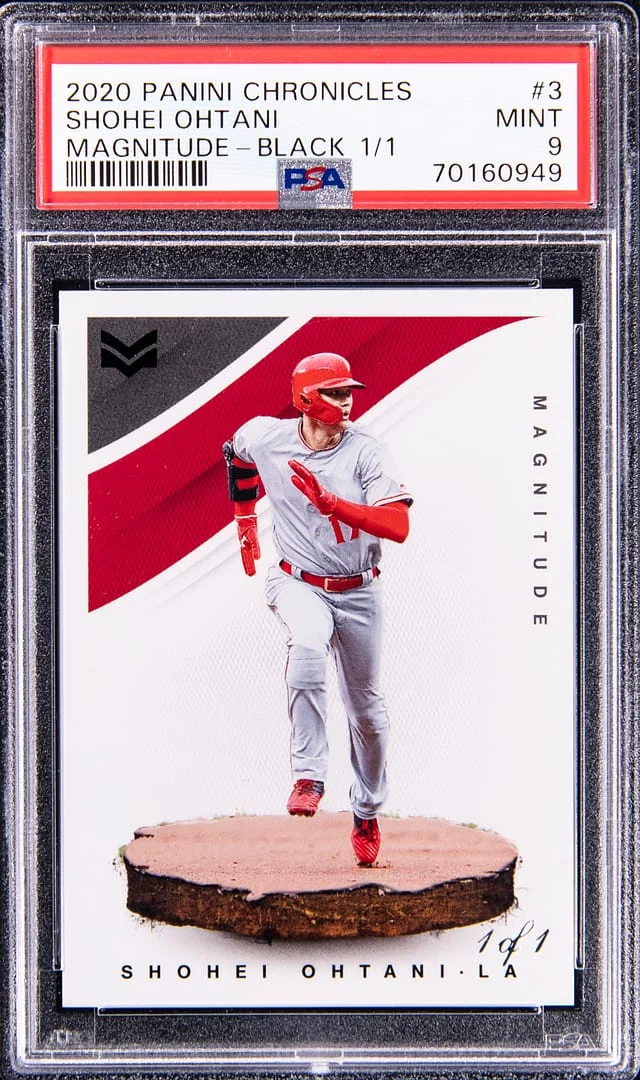 2020 Panini Chronicles Shohei Ohtani Magnitude Black #3 card image