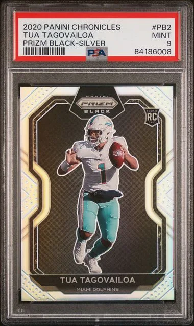2020 Panini Chronicles Tua Tagovailoa Prizm Black Silver #PB2 card image
