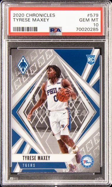 2020 Panini Chronicles Tyrese Maxey #579 card image