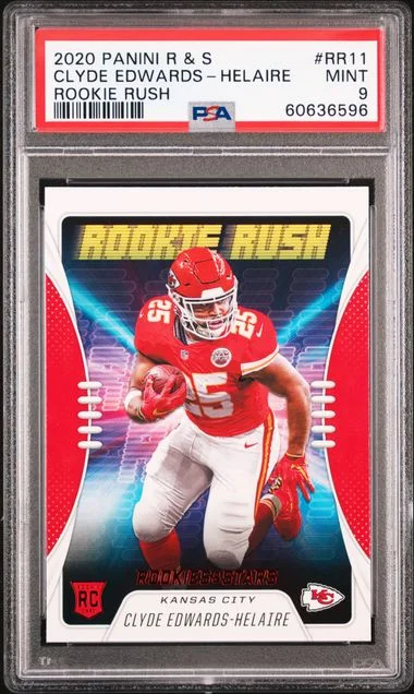 2020 Panini Clyde Edwards-Helaire Rookies & Stars Rush #RR11 card image