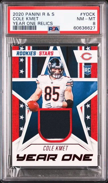 2020 Panini Cole Kmet Rookies & Stars Year One Relics #YOCK card image