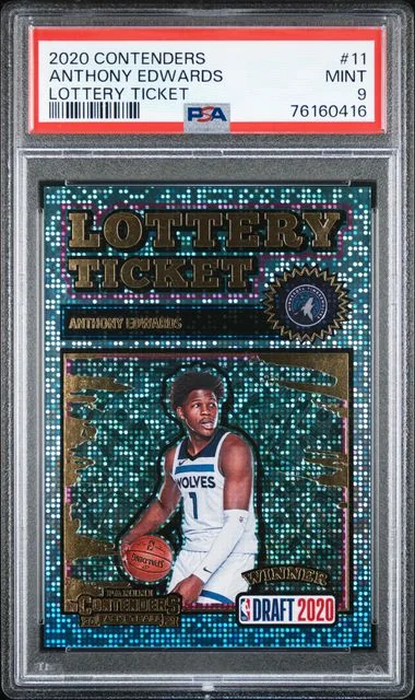 2020 Panini Contenders Anthony Edwards Lottery Ticket #11 card image