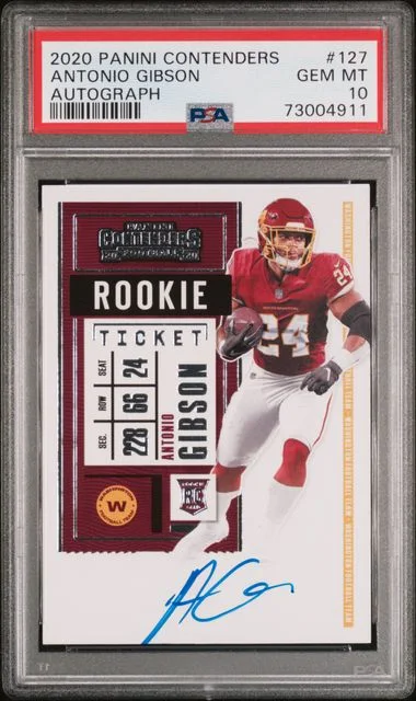 2020 Panini Contenders Antonio Gibson Ticket Autograph #127 card image