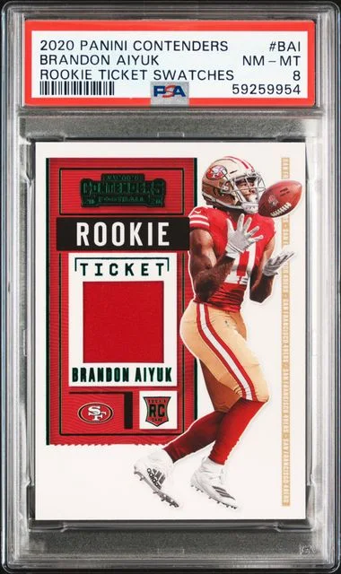 2020 Panini Contenders Brandon Aiyuk Ticket Swatches #BAI card image