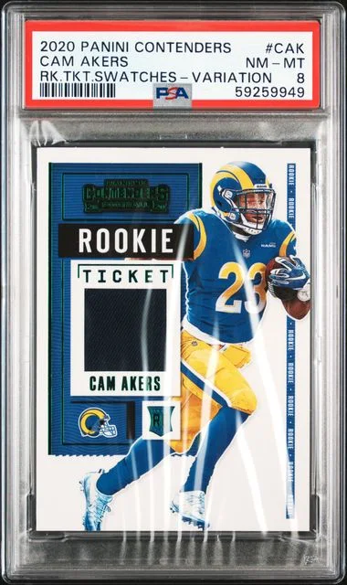 2020 Panini Contenders Cam Akers Ticket Swatches #CAK card image