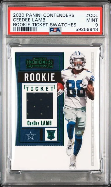 2020 Panini Contenders Ceedee Lamb Ticket Swatches #CDL card image