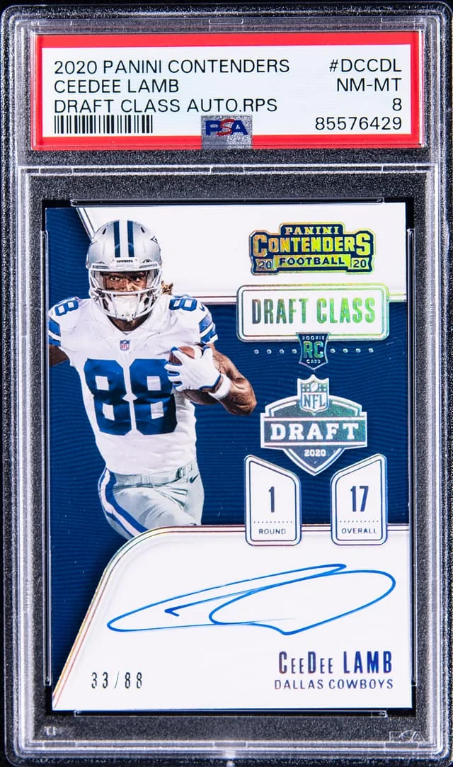 2020 Panini Contenders CeeDee Lamb Draft Class Autograph #DC-CDL card image