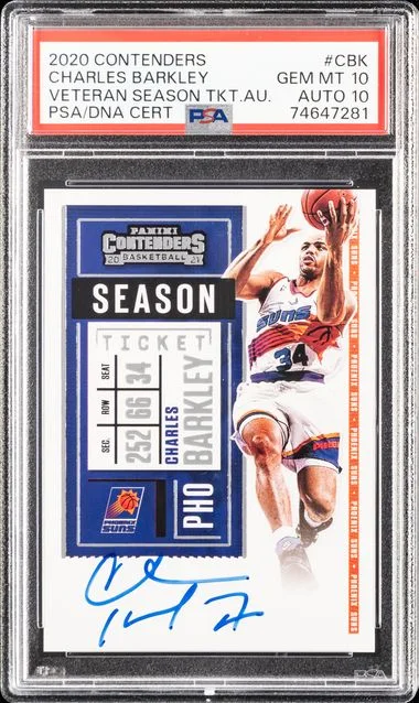2020 Panini Contenders Charles Barkley Veteran Season Ticket Autographs #CBK card image