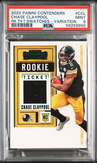 2020 Panini Contenders Chase Claypool Ticket Swatches #CCL card image