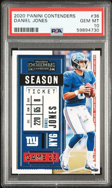 2020 Panini Contenders Daniel Jones #36 card image