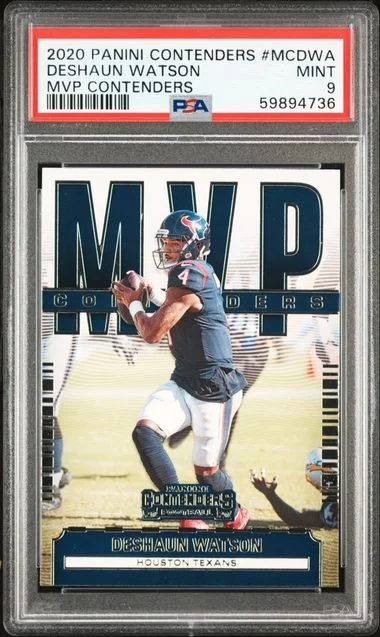2020 Panini Contenders Deshaun Watson MVP Contenders #MCDWA card image