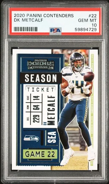 2020 Panini Contenders Dk Metcalf #22 card image