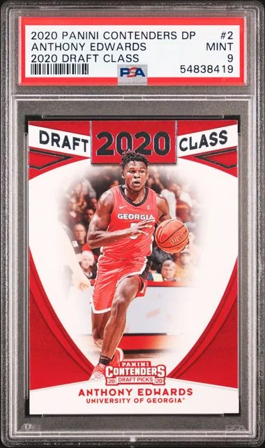2020 Panini Contenders Draft Picks Anthony Edwards 2020 Draft Class #2 card image